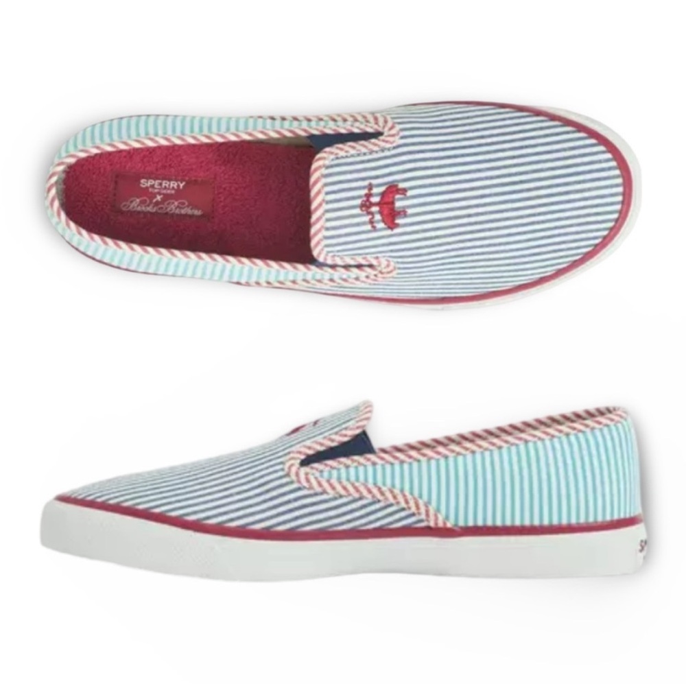 Sperry X Brooks Brothers
"Seersucker" Slip On Boat Shoe - Picture 7 of 7